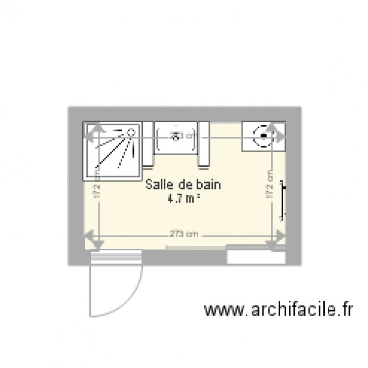 SDB. Plan de 0 pièce et 0 m2