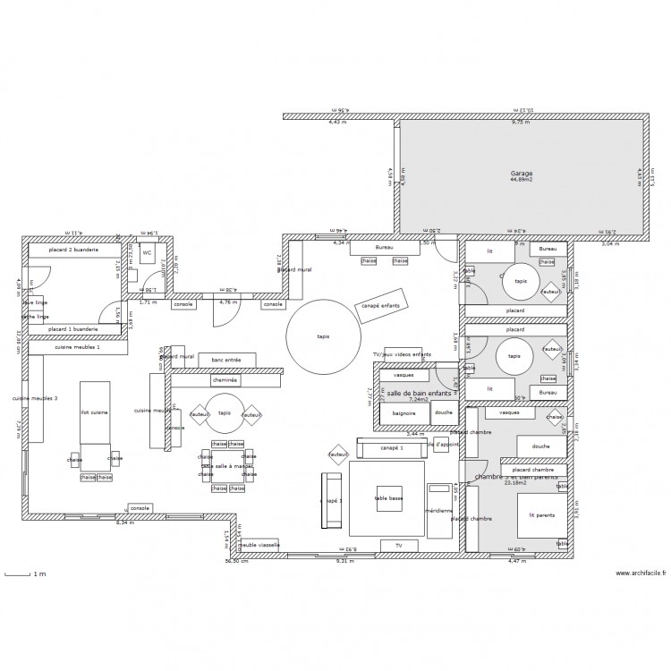 maison 1 . Plan de 0 pièce et 0 m2