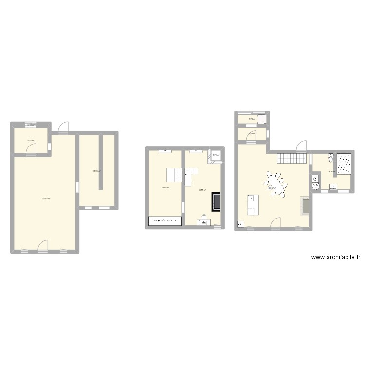 Plan maison. Plan de 11 pièces et 146 m2