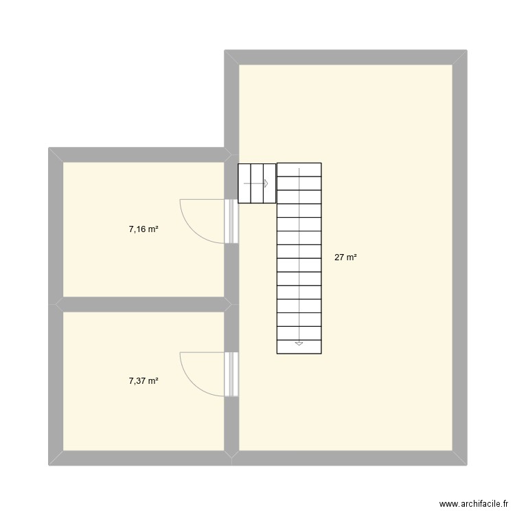 I26/02/2025. Plan de 3 pièces et 42 m2