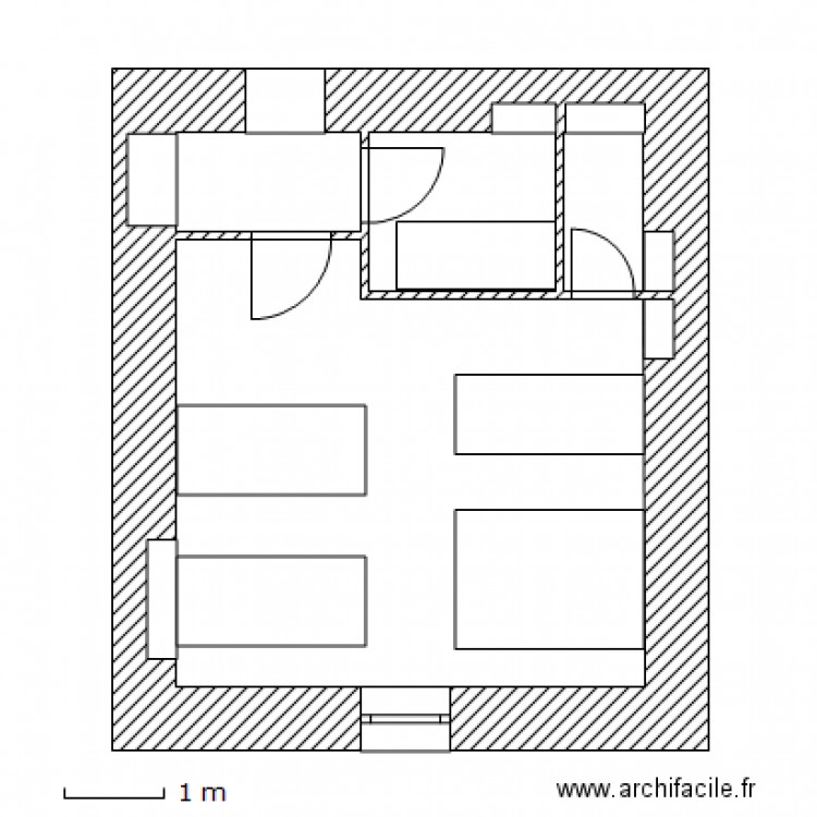 Chambre 2 essai lits. Plan de 0 pièce et 0 m2