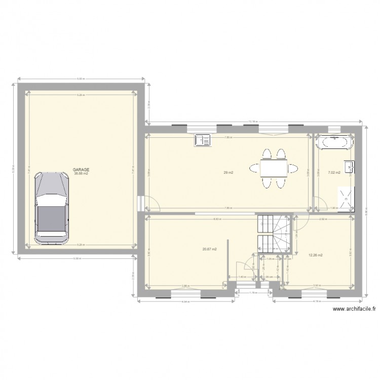 maison Amilly. Plan de 0 pièce et 0 m2