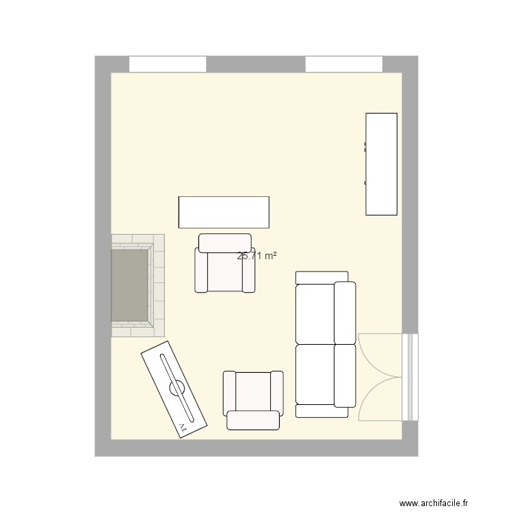 salon canapé. Plan de 0 pièce et 0 m2