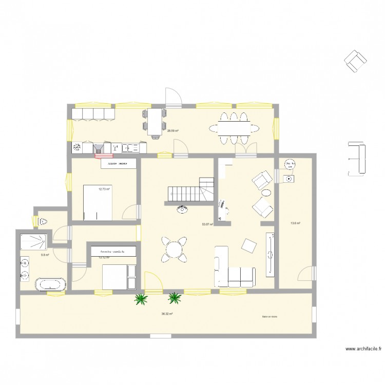 idées Milouins. Plan de 0 pièce et 0 m2