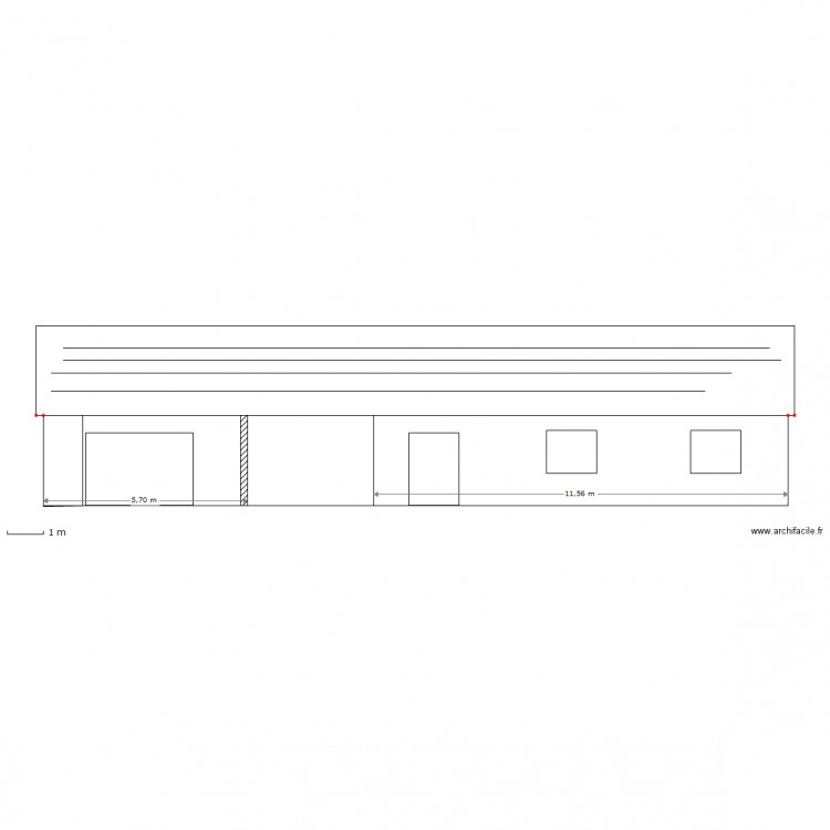 Domi FACADE EST. Plan de 0 pièce et 0 m2