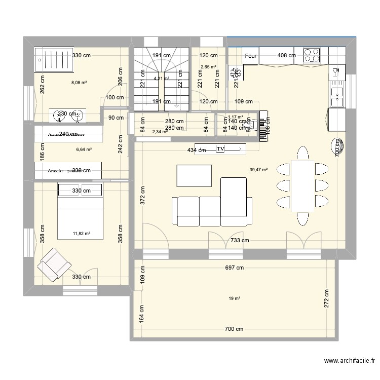 monterblanc 2. Plan de 9 pièces et 95 m2