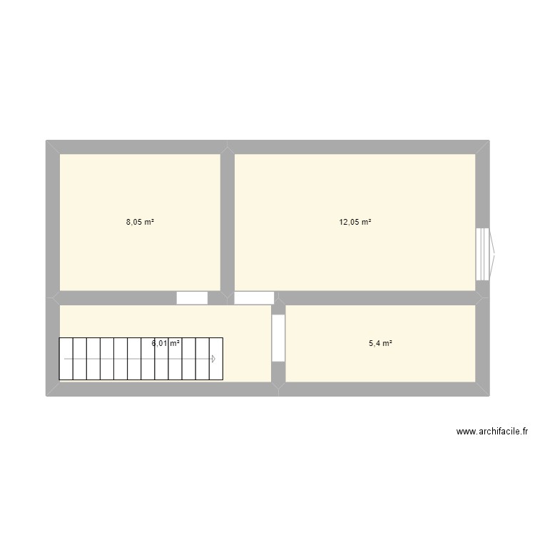 plan 1. Plan de 4 pièces et 32 m2