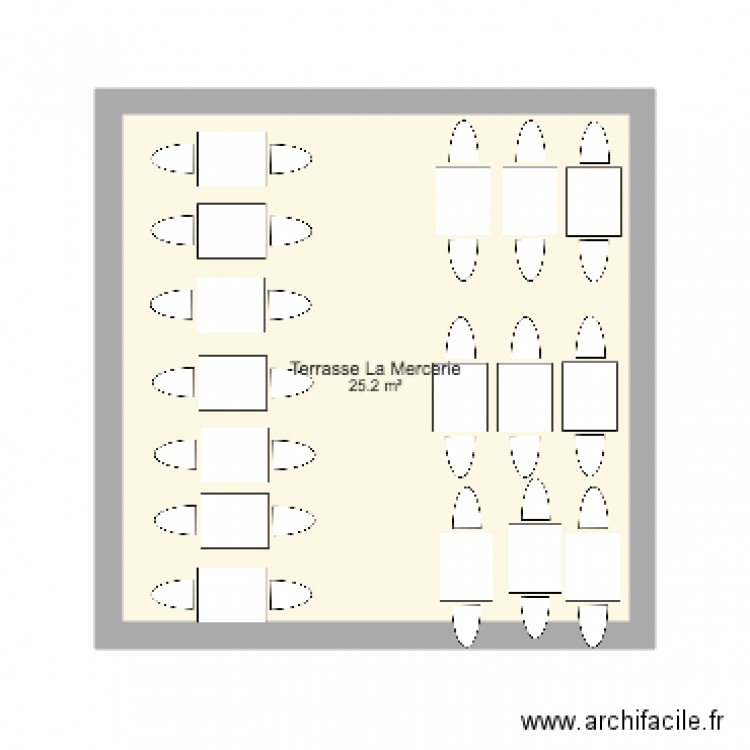 Terrasse La Mercerie. Plan de 0 pièce et 0 m2