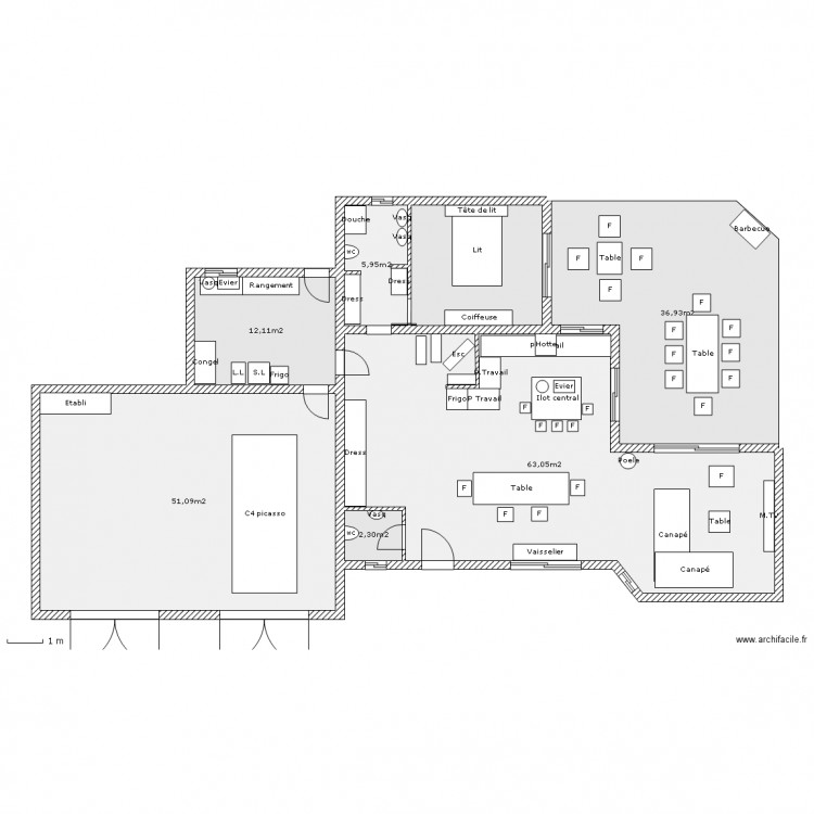 BAS MAISON 3 07/03/12. Plan de 0 pièce et 0 m2