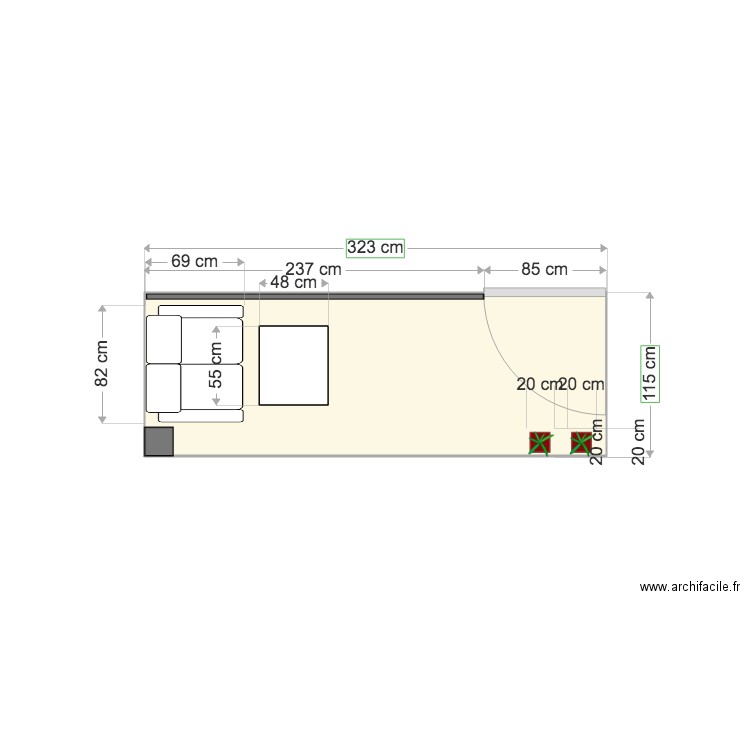 balcon. Plan de 0 pièce et 0 m2