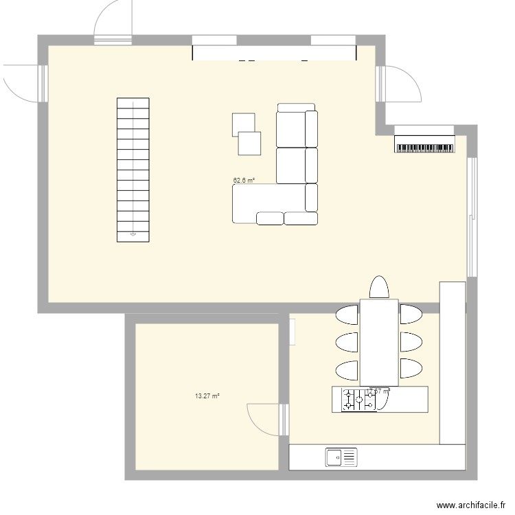 salon. Plan de 0 pièce et 0 m2