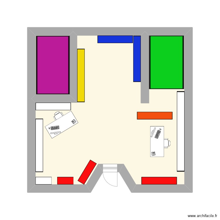 atelier beaux regards. Plan de 2 pièces et 20 m2