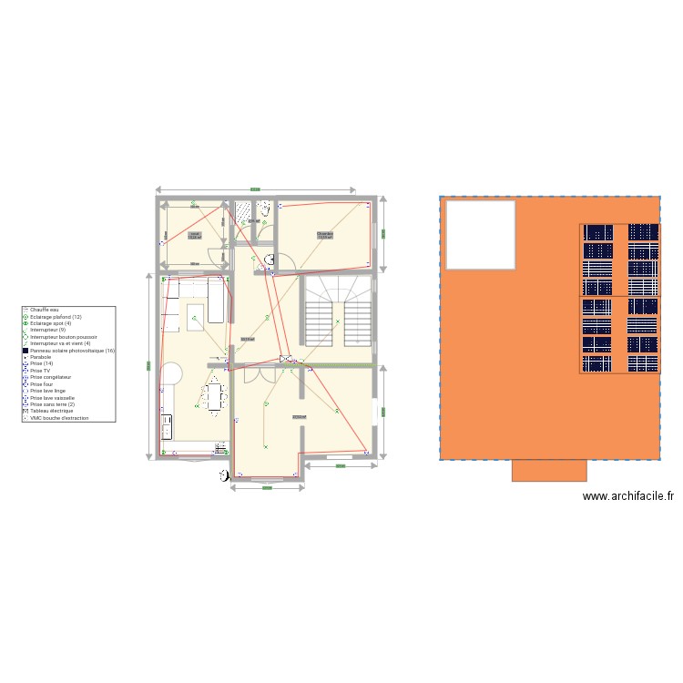 ELEC. Plan de 0 pièce et 0 m2