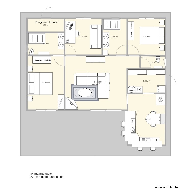 Maison 2. Plan de 0 pièce et 0 m2