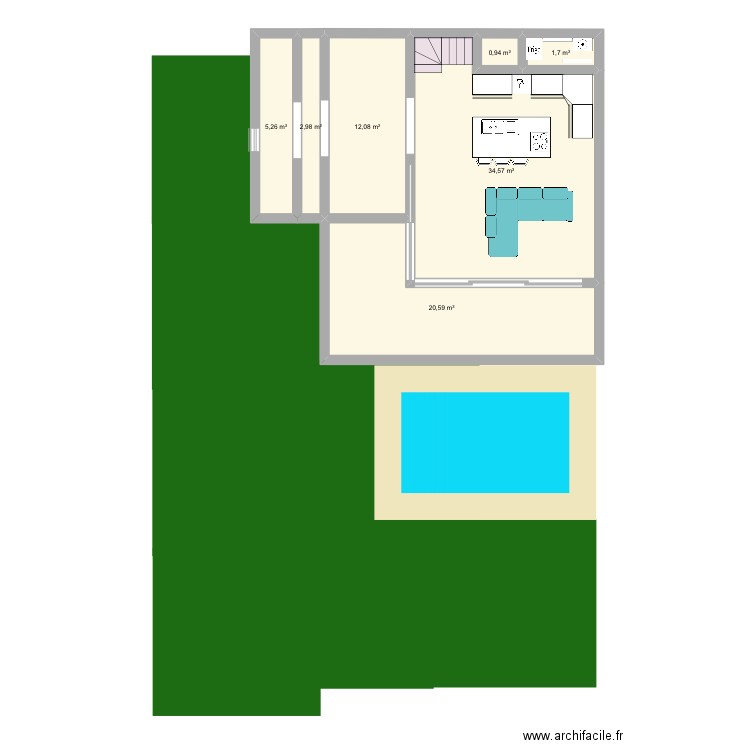 Plan villa aviron. Plan de 0 pièce et 0 m2