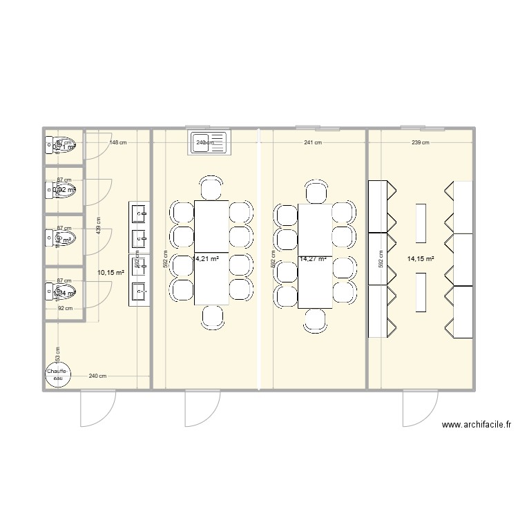 SILO SUN CHANTIER USINE EDILIANS. Plan de 8 pièces et 56 m2