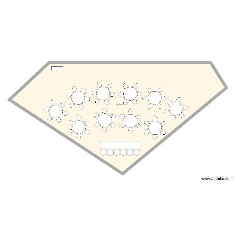 PLAN12. Plan de 1 pièce et 154 m2