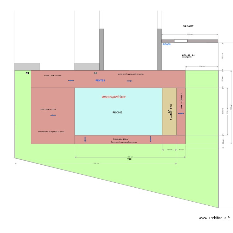 DELABY (plan implantation)janvier 2025. Plan de 1 pièce et 108 m2