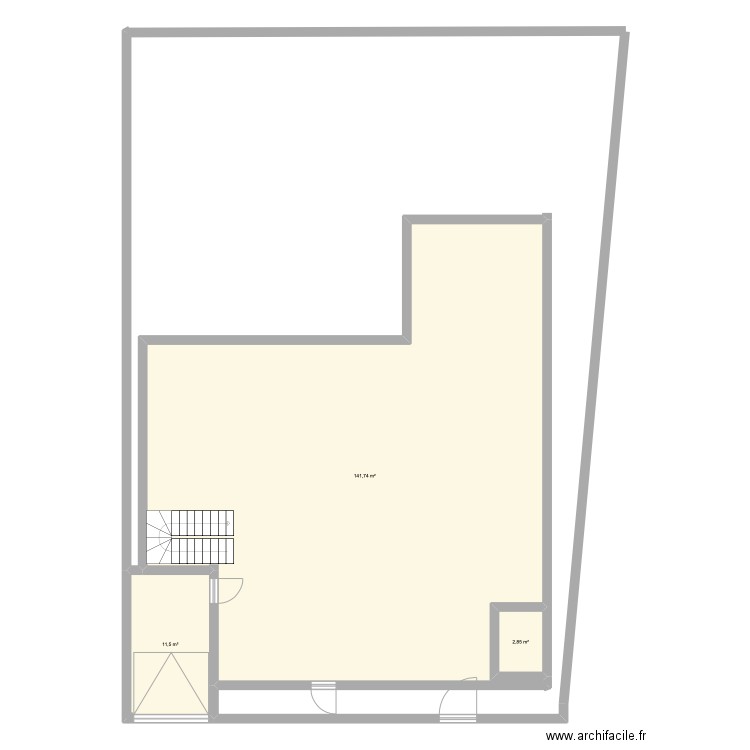 VILLA K. Plan de 3 pièces et 156 m2