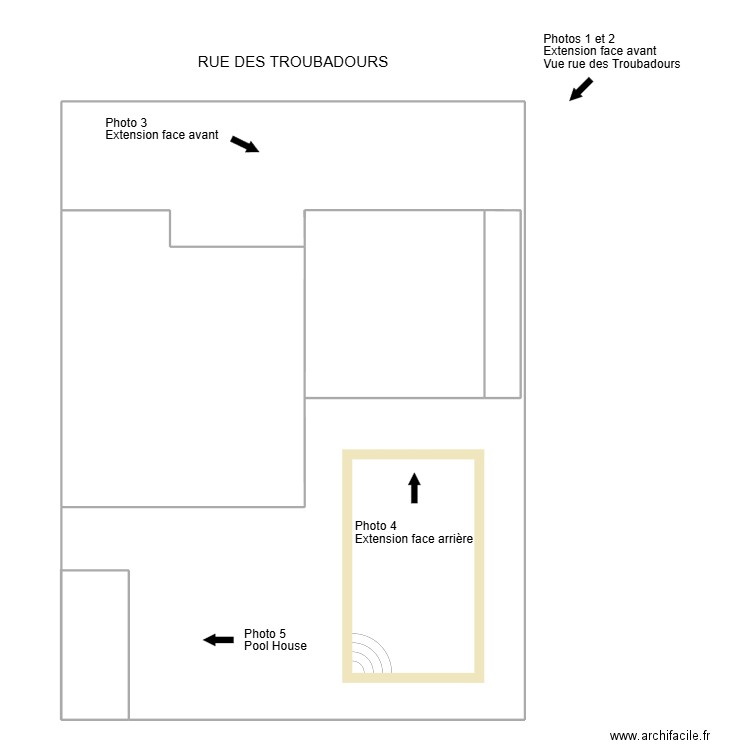 Général 2024 photos urbanisme. Plan de 5 pièces et 307 m2