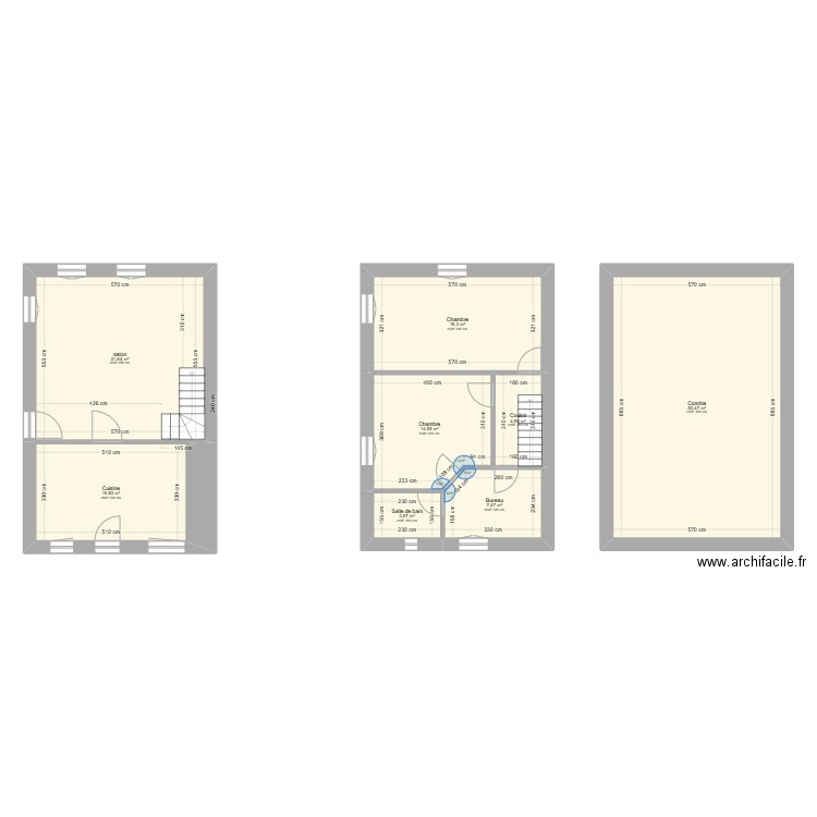 nicolas RAMPILLON. Plan de 8 pièces et 148 m2