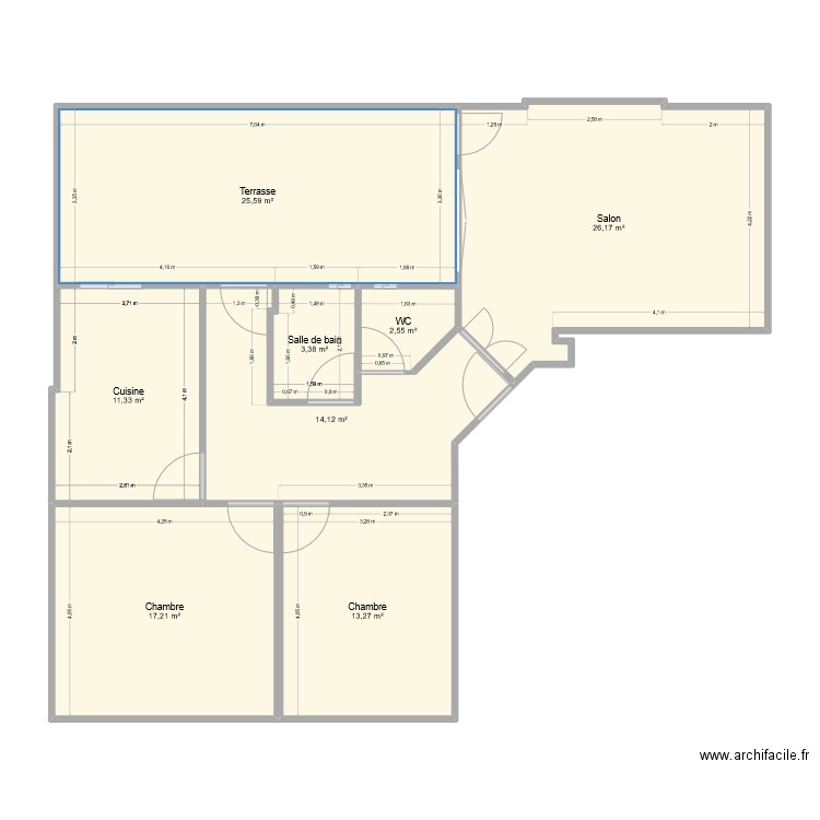 maison bled complet. Plan de 8 pièces et 114 m2