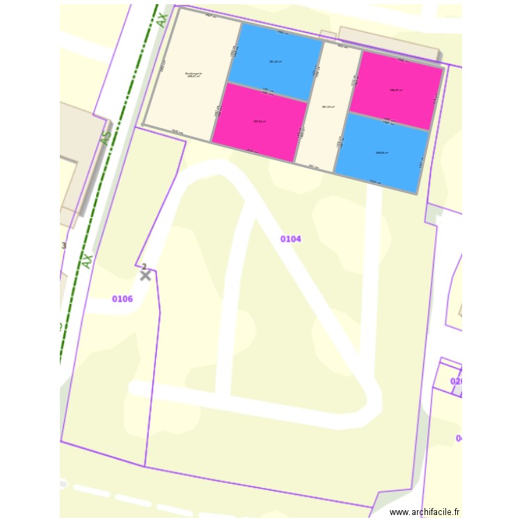 padel sur terrain de camping. Plan de 6 pièces et 1928 m2