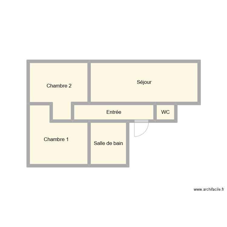 2502 RIALLAND. Plan de 6 pièces et 16 m2