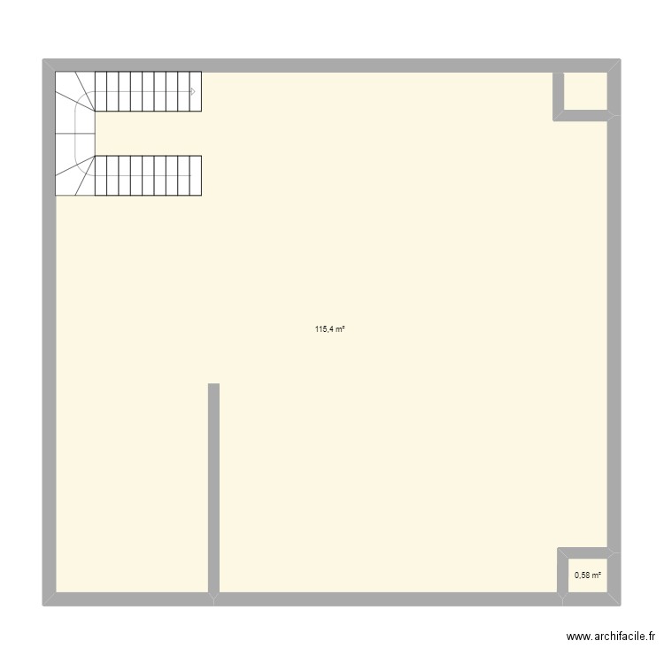 TIGUMI. Plan de 2 pièces et 116 m2