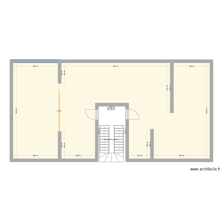 Combles Bouzonville. Plan de 1 pièce et 128 m2