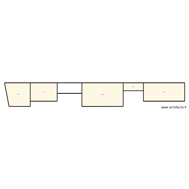 noirmout base. Plan de 5 pièces et 151 m2