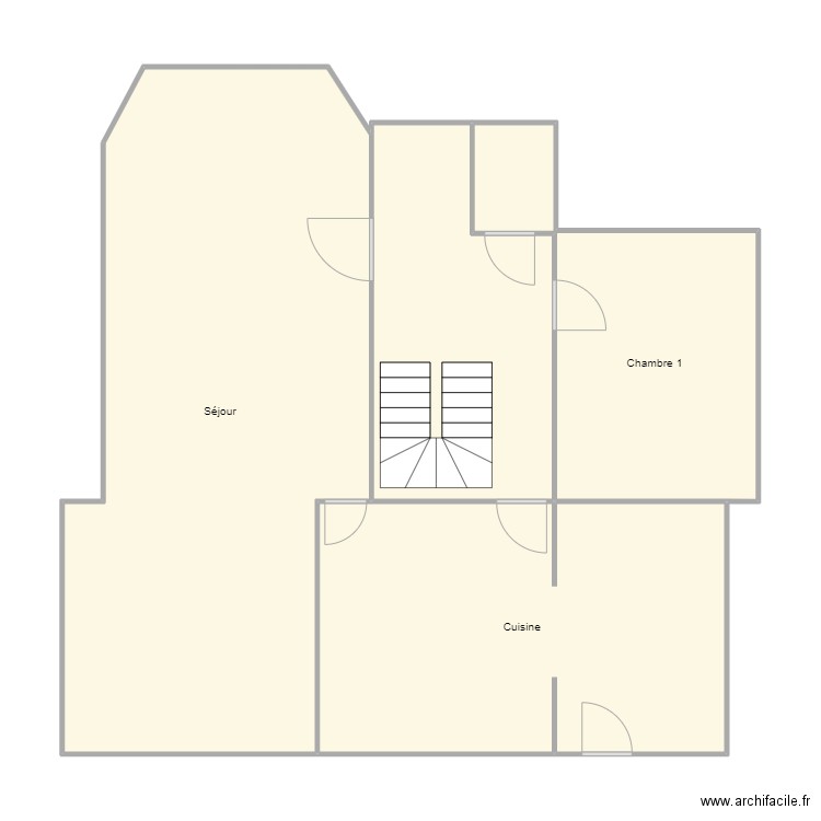 2eme etage - Teinturerie. Plan de 4 pièces et 102 m2