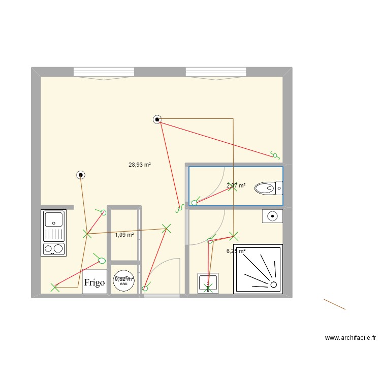 timur bulut plan . Plan de 5 pièces et 40 m2