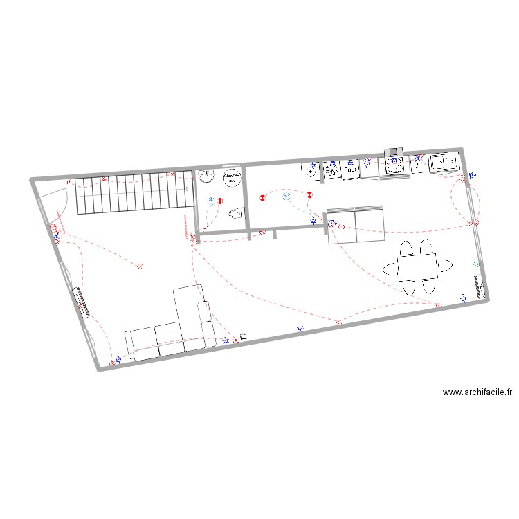 RDC. Plan de 0 pièce et 0 m2