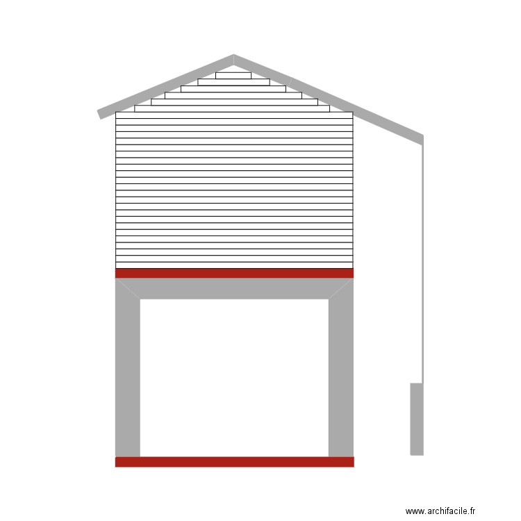 Face Sud. Plan de 0 pièce et 0 m2