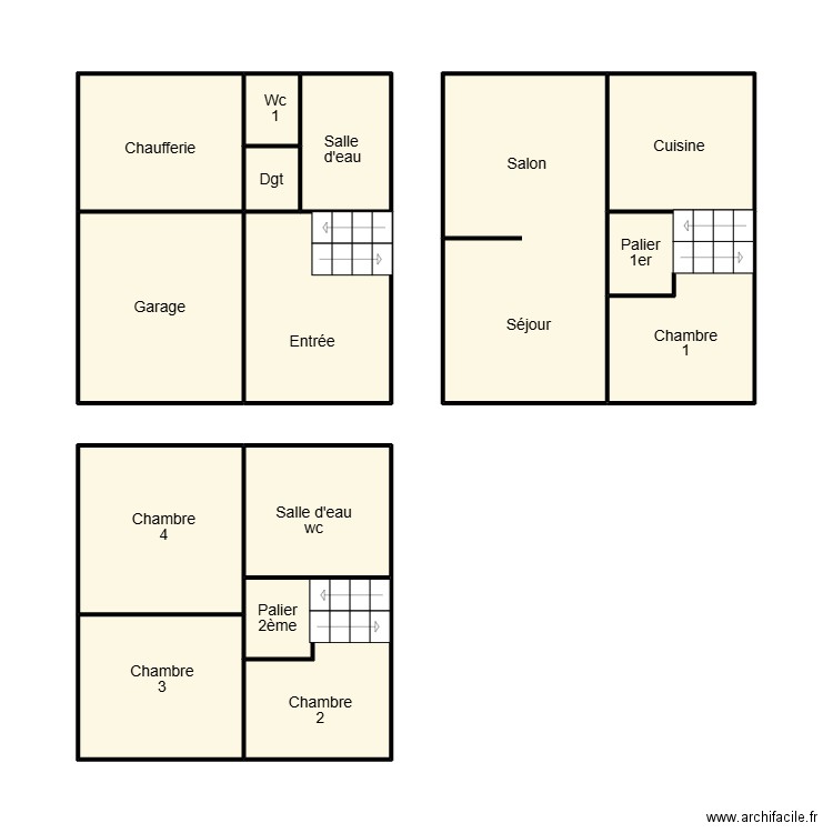 QUIMPER LABAT. Plan de 13 pièces et 54 m2