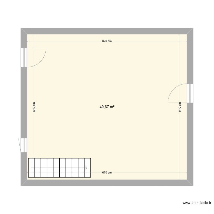 Plan besson . Plan de 1 pièce et 41 m2