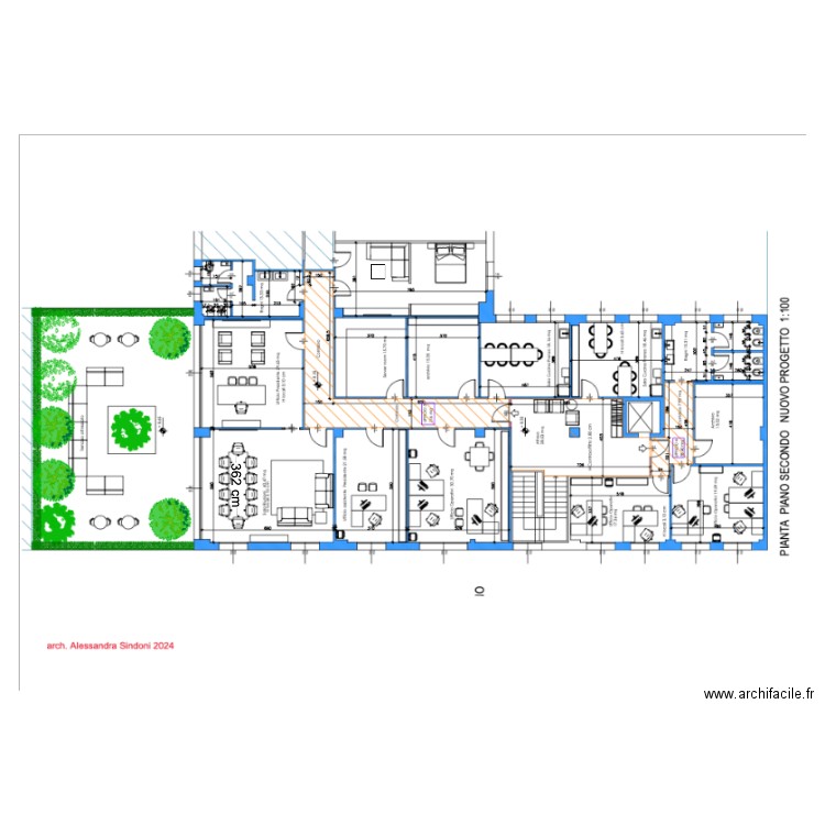 bureau milan 2 eme etage. Plan de 0 pièce et 0 m2