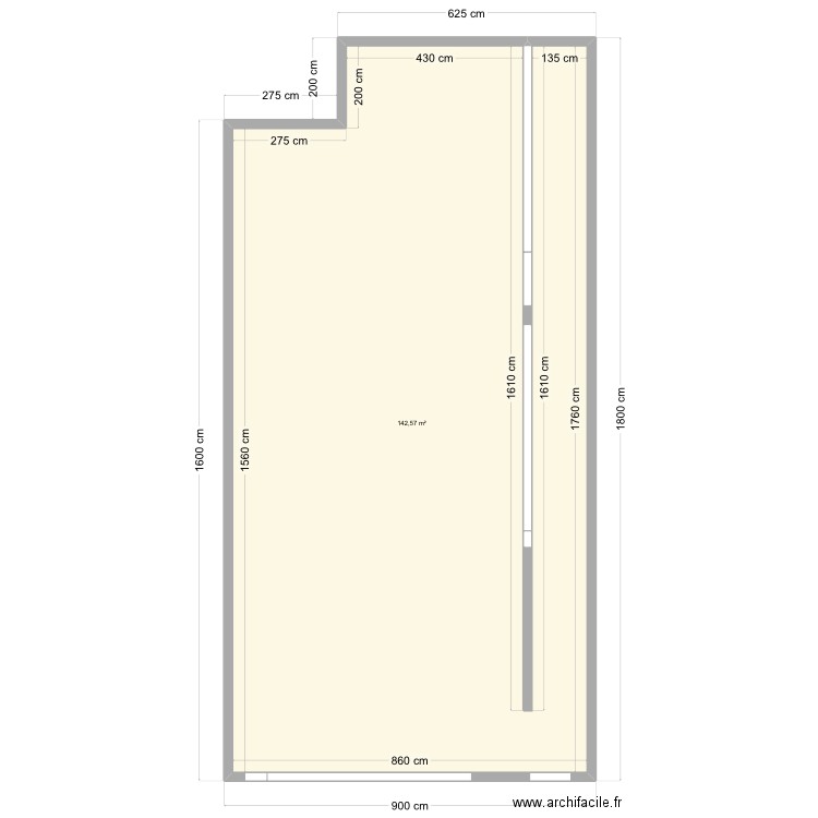 Maçonnerie Betschdorf. Plan de 1 pièce et 143 m2