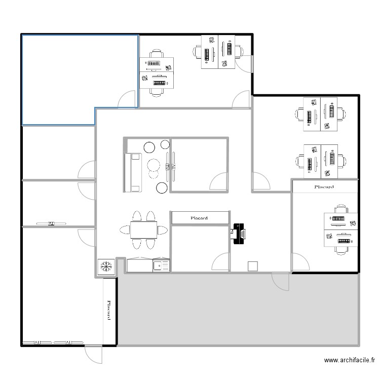 TREFLE. Plan de 11 pièces et 217 m2