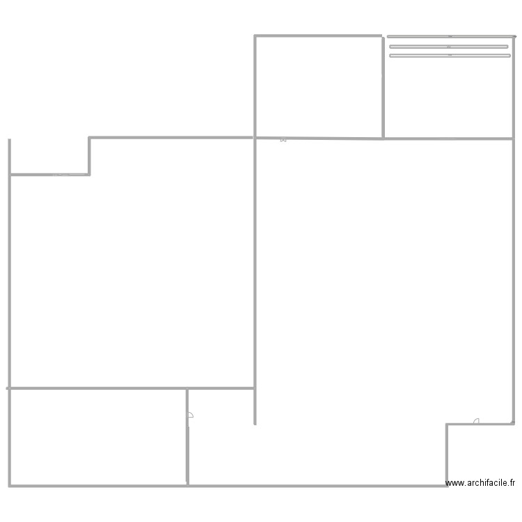 studio 1. Plan de 5 pièces et 19 m2