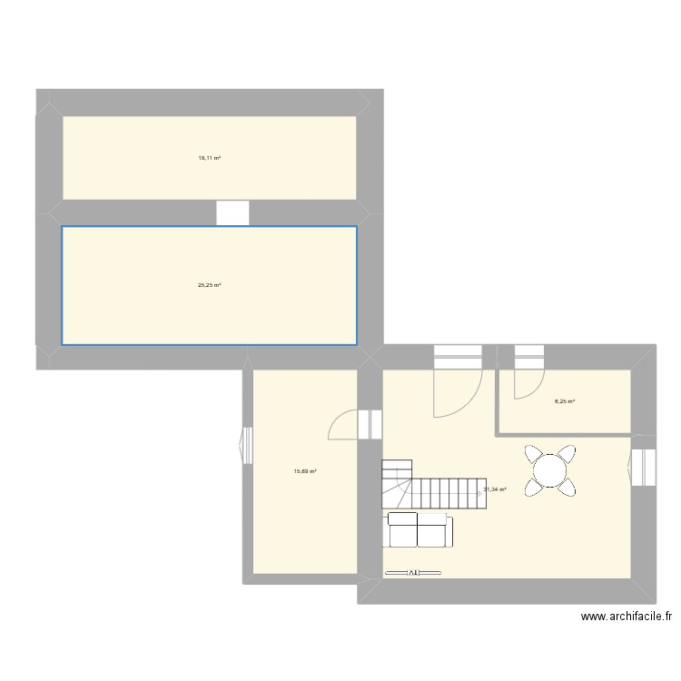 maison fond new2. Plan de 5 pièces et 97 m2