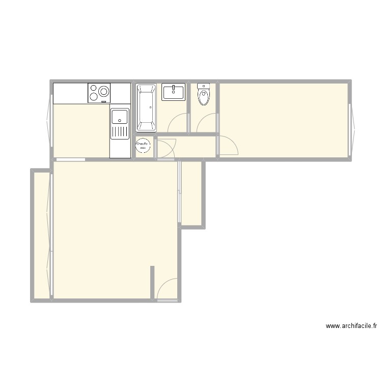 Appart Bouthaïna. Plan de 9 pièces et 40 m2