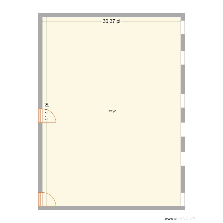 cahsgdhd. Plan de 1 pièce et 117 m2