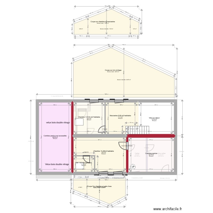 ML24015379 CASTERA. Plan de 15 pièces et 220 m2