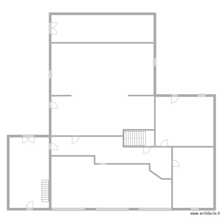 chauvigne rdc. Plan de 7 pièces et 419 m2