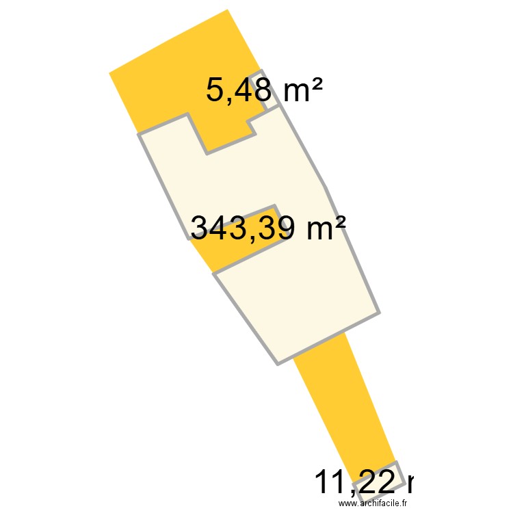 cadastre bresles parcelle 72. Plan de 3 pièces et 360 m2