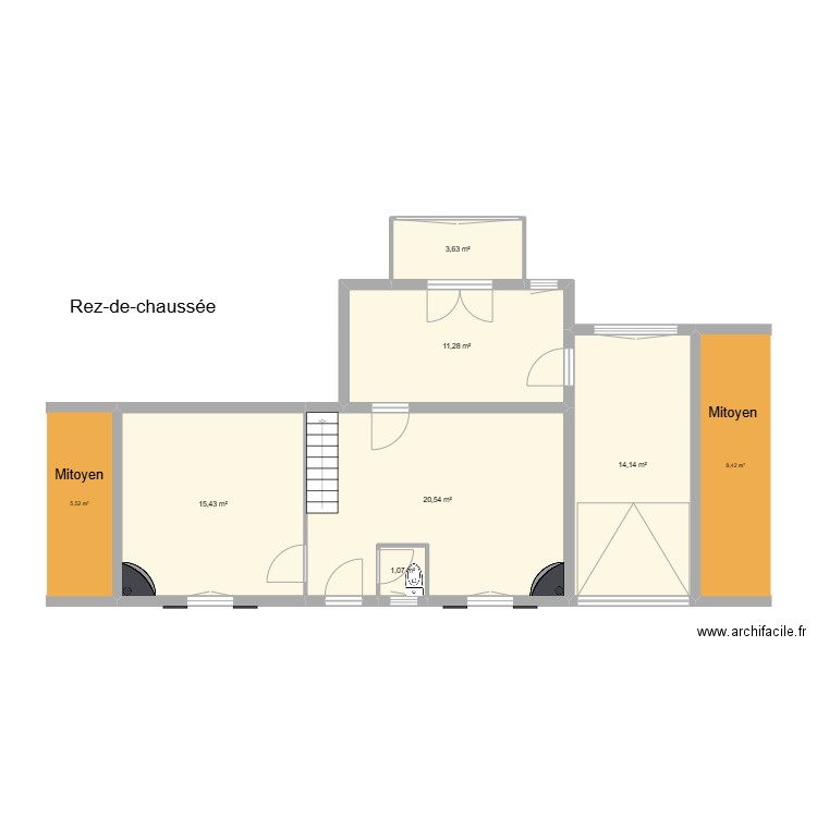 LEFORT. Plan de 13 pièces et 132 m2