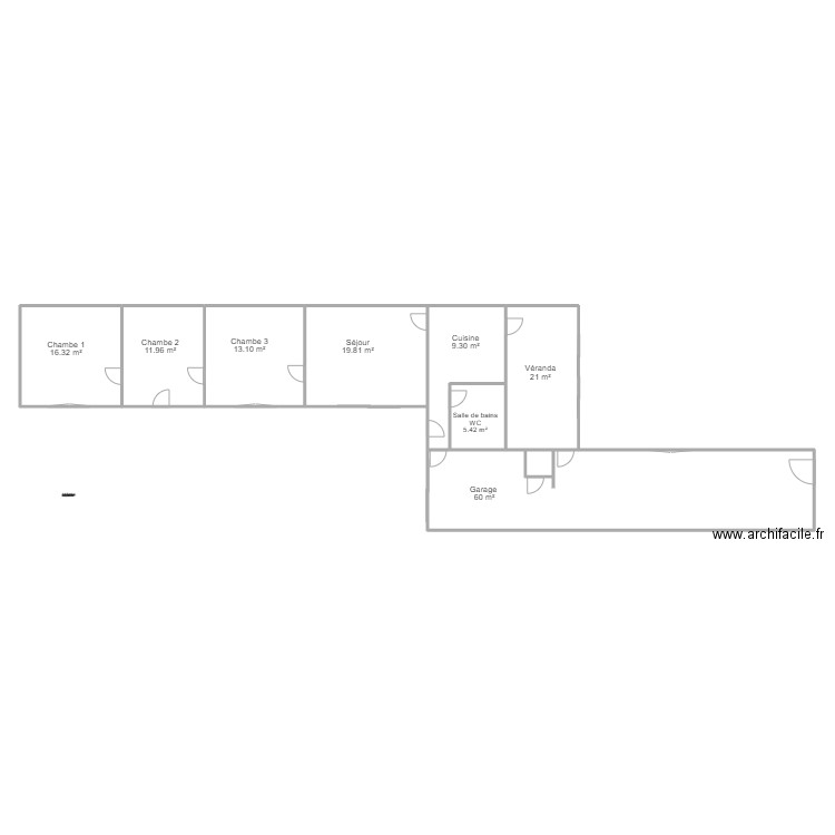 Rambaud. Plan de 9 pièces et 221 m2