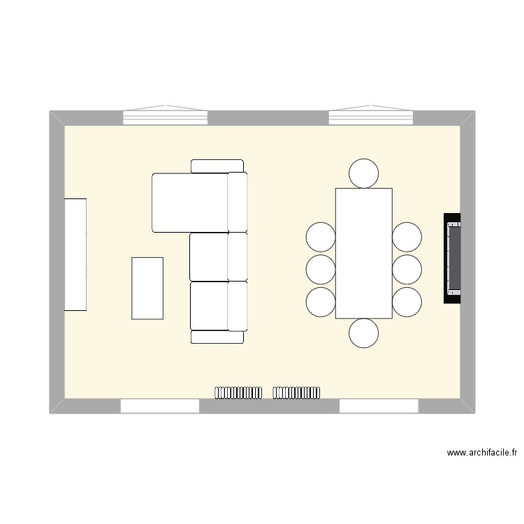 Abel. Plan de 1 pièce et 34 m2